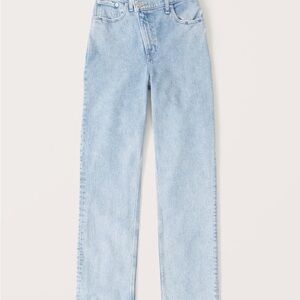 Abercrombie 90s High Rise Light Wash Denim Jeans